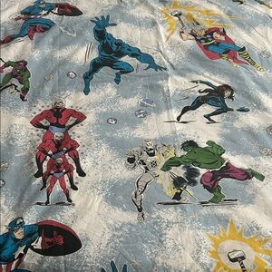 Pottery Barn Kids Superhero full/queen duvet cover